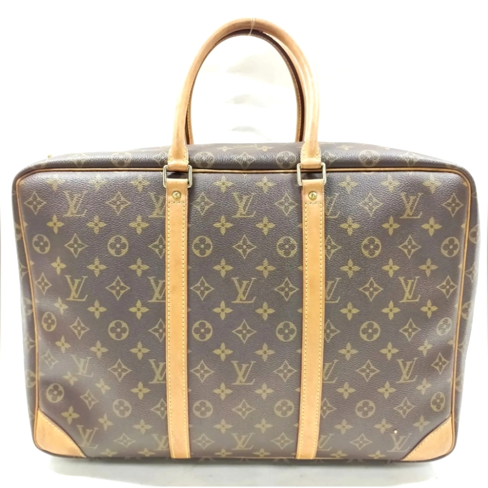 Louis Vuitton Sirius 45 Travel Bag Monogram Canvas Leather Handbag LV